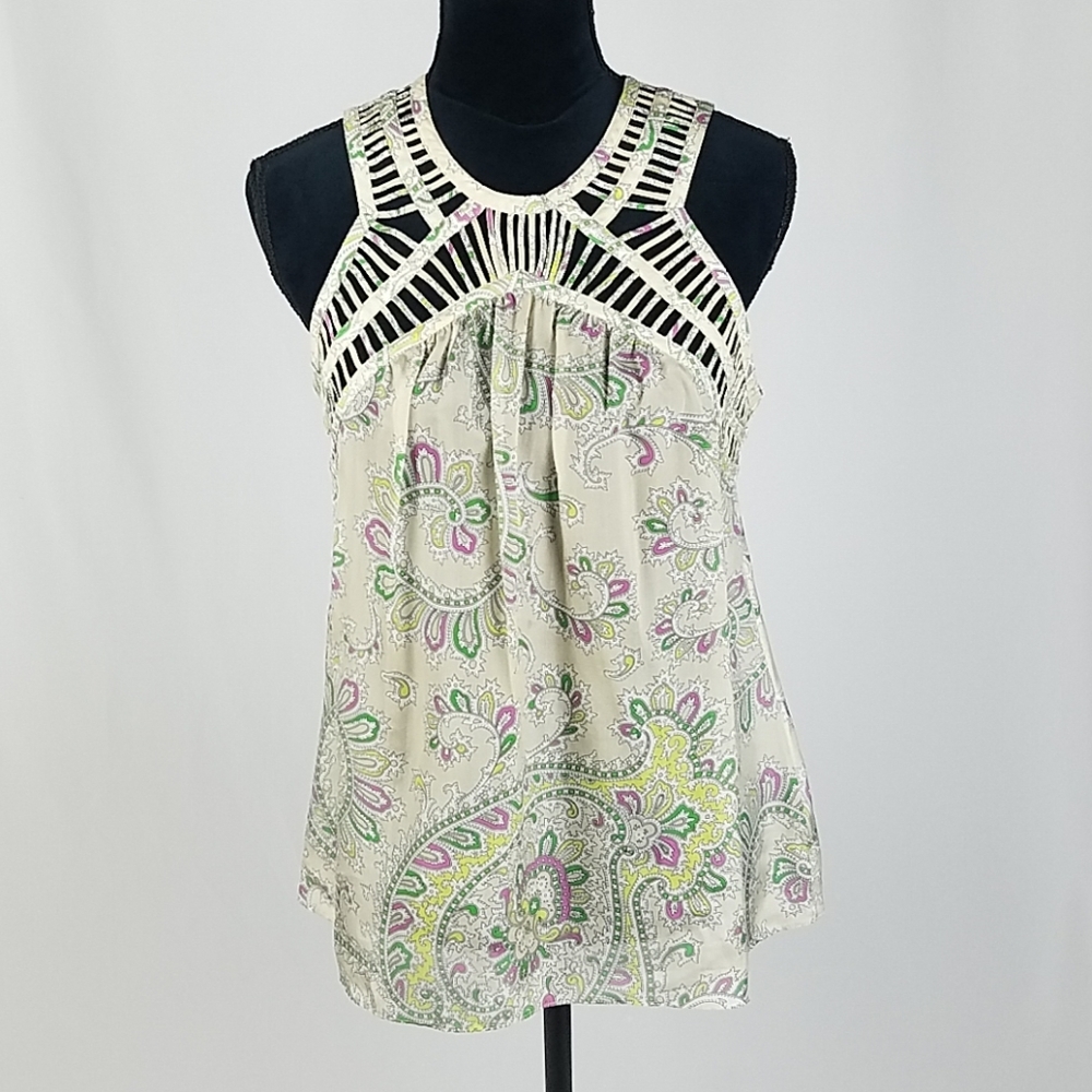 Leifnotes women‎ 6 paisley silk sleeveless blouse